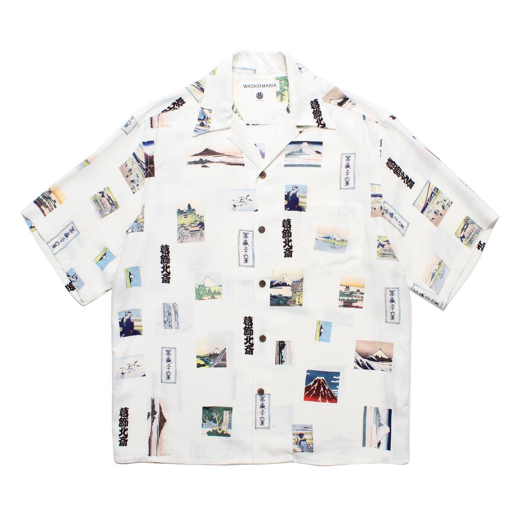 【大人気★】*WACKOMARIA* ワコマリア 葛飾北斎 / 浴衣 TIGHT / 葛飾北斎 / 浴衣（WHITE）