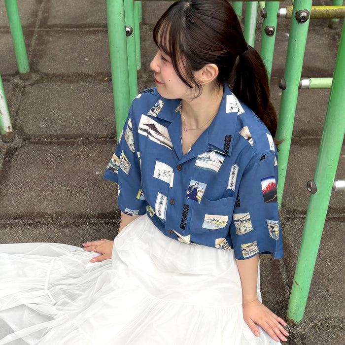 Katsushika Hokusai × WACKO MARIA HAWAIIAN SHIRT
