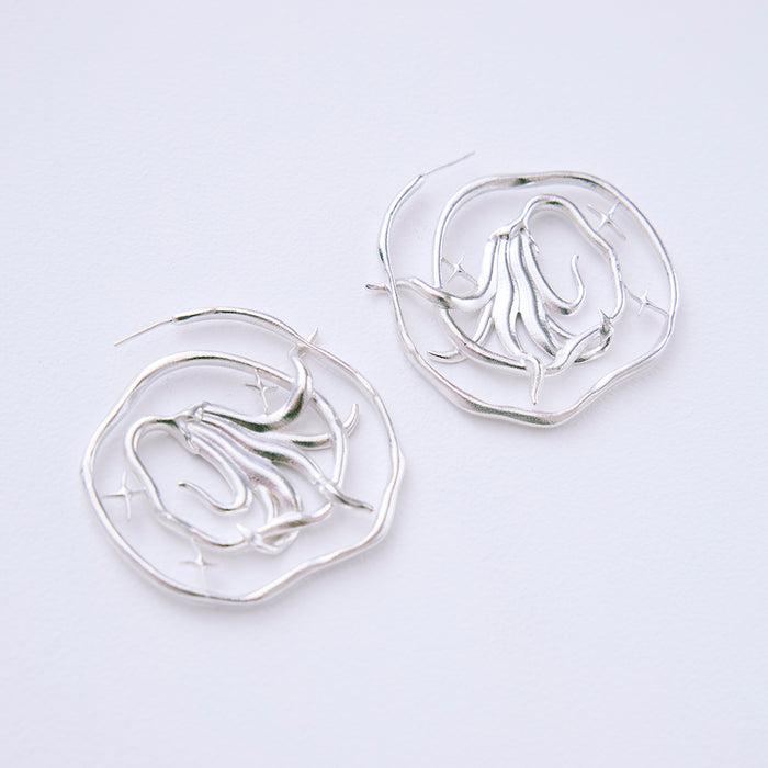 ピアス "Spiral Flower"